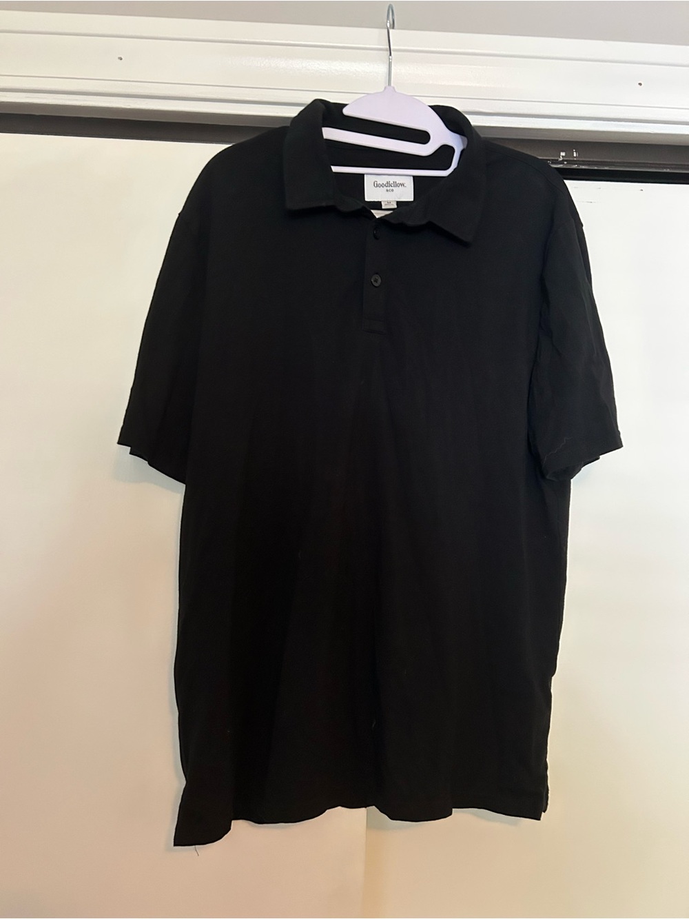 Goodfellow & Co Men's Black Short-Sleeve Polo